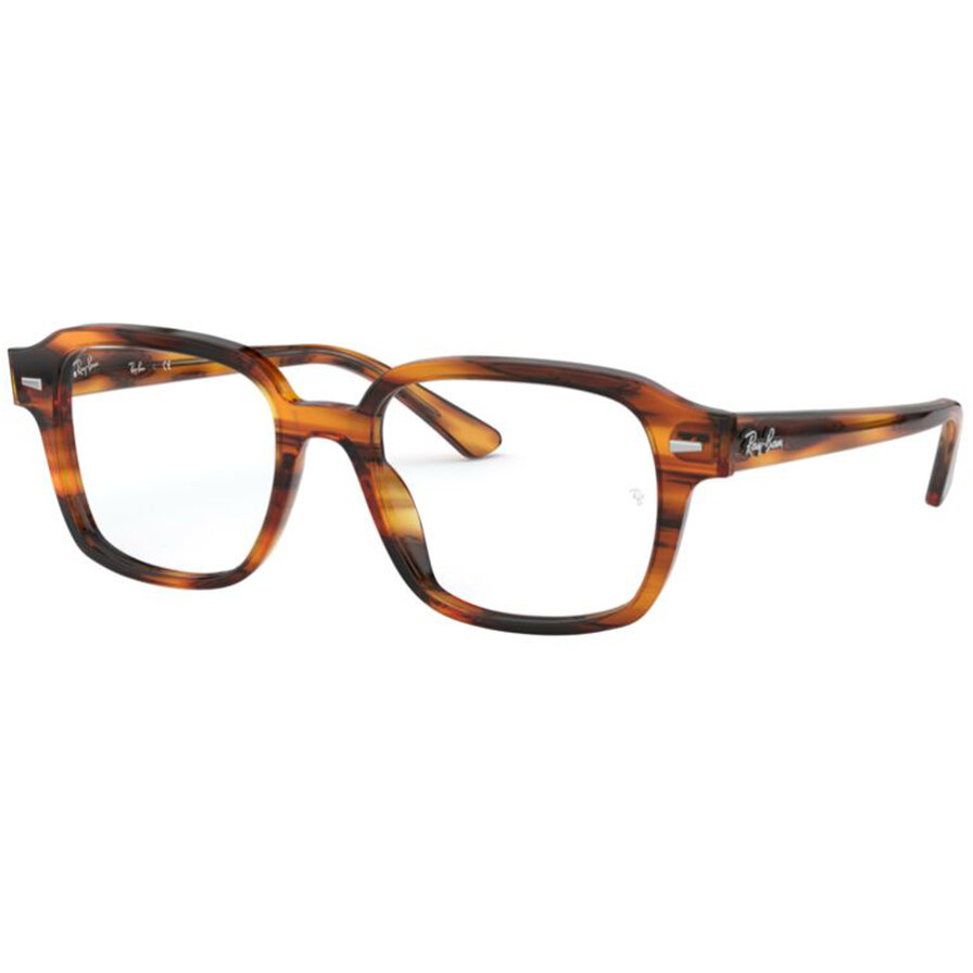 Rame ochelari de vedere unisex Ray-Ban RX5382 2144 Patrate Havana originale din Plastic cu comanda online