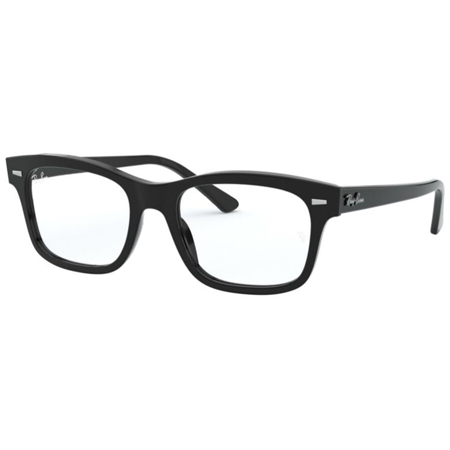 Rame ochelari de vedere unisex Ray-Ban RX5383 2000 Rectangulare Negre originale din Plastic cu comanda online