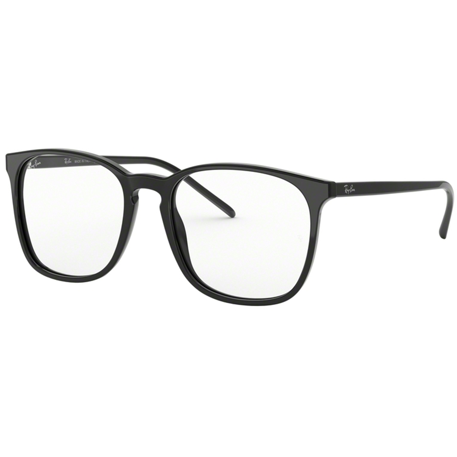 Rame ochelari de vedere unisex Ray-Ban RX5387 2000 Patrate Negre originale din Plastic cu comanda online