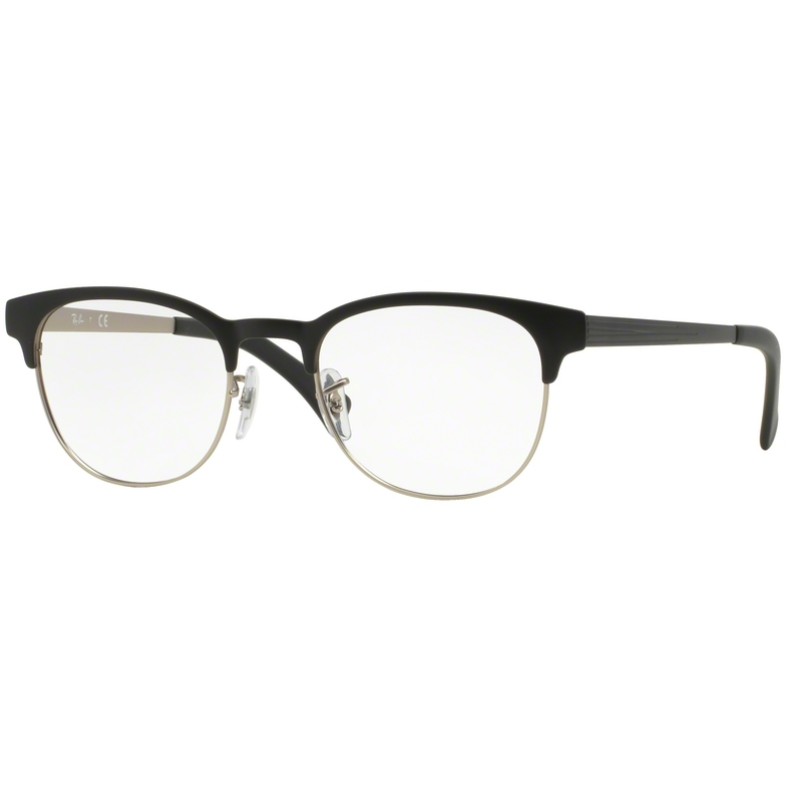 Rame ochelari de vedere unisex Ray-Ban RX6317 2832 Rotunde Negre-Argintii originale din Metal cu comanda online