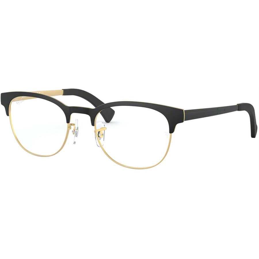 Rame ochelari de vedere unisex Ray-Ban RX6317 2833 Patrate Negre originale din Metal cu comanda online