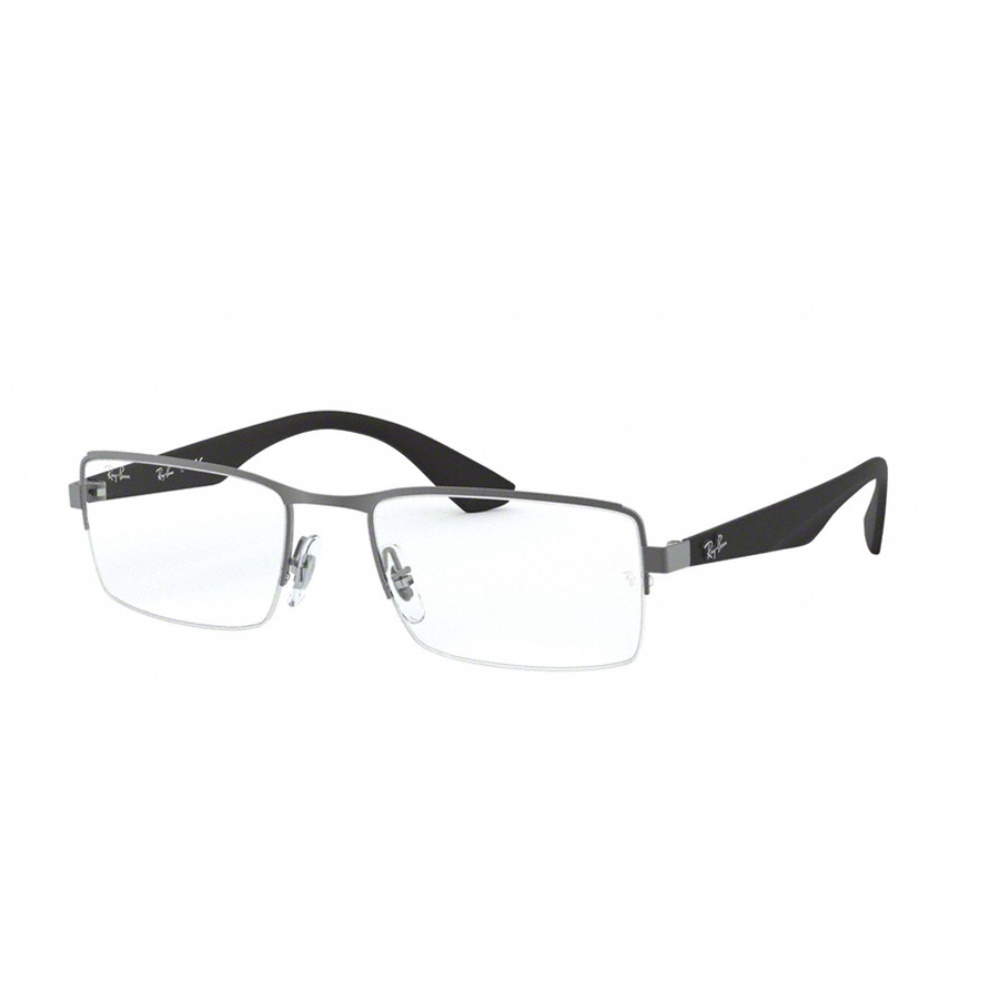 Rame ochelari de vedere unisex Ray-Ban RX6331 2620 Rectangulare Argintii originale din Metal cu comanda online