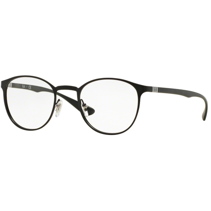 Rame ochelari de vedere unisex Ray-Ban RX6355 2503 Rotunde Negre originale din Metal cu comanda online
