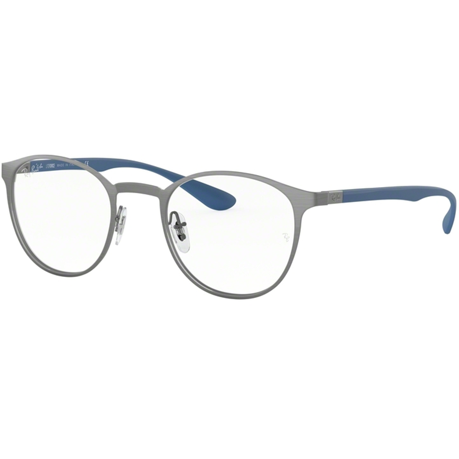 Rame ochelari de vedere unisex Ray-Ban RX6355 3059 Rotunde Argintii originale din Metal cu comanda online