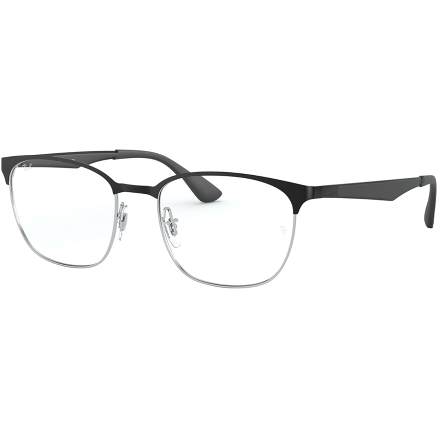 Rame ochelari de vedere unisex Ray-Ban RX6356 2861 Patrate Negre originale din Metal cu comanda online