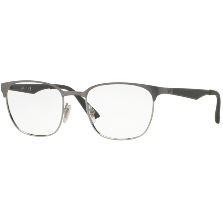 Rame ochelari de vedere unisex Ray-Ban RX6356 2874 Patrate Argintii originale din Metal cu comanda online