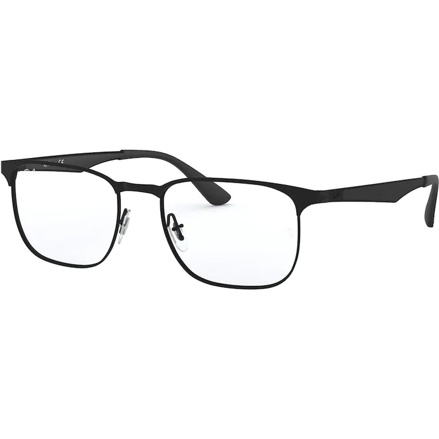 Rame ochelari de vedere unisex Ray-Ban RX6363 2904 Patrate Negre originale din Metal cu comanda online