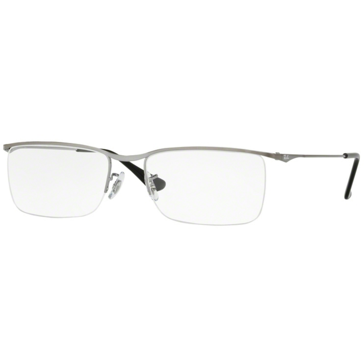 Rame ochelari de vedere unisex Ray-Ban RX6370 2502 Rectangulare Argintii originale din Metal cu comanda online