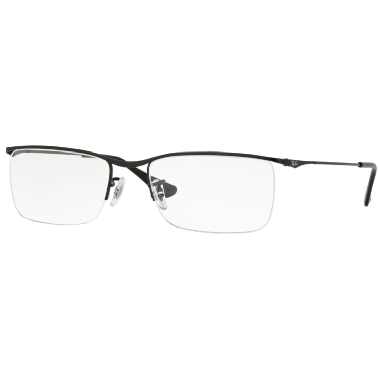 Rame ochelari de vedere unisex Ray-Ban RX6370 2509 Rectangulare Negre originale din Metal cu comanda online
