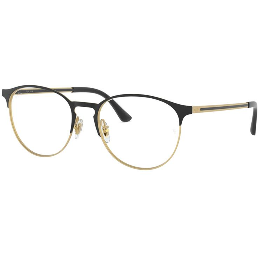 Rame ochelari de vedere unisex Ray-Ban RX6375 3051 Rotunde Negre originale din Metal cu comanda online