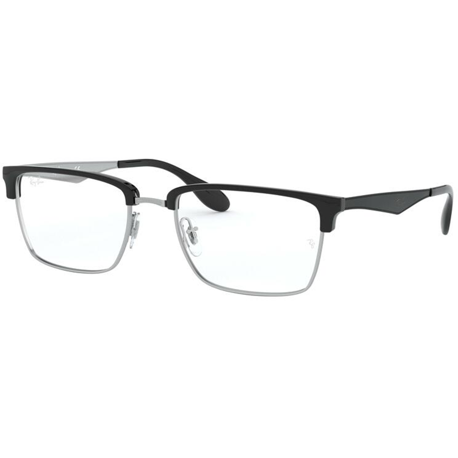 Rame ochelari de vedere unisex Ray-Ban RX6397 2932 Patrate Argintii originale din Metal cu comanda online