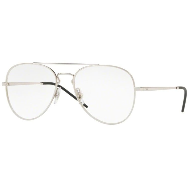 Rame ochelari de vedere unisex Ray-Ban RX6413 2501 Pilot Argintii originale din Metal cu comanda online
