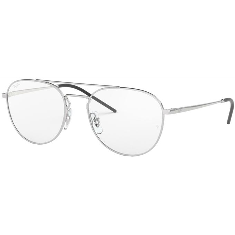 Rame ochelari de vedere unisex Ray-Ban RX6414 2501 Rotunde Argintii originale din Metal cu comanda online