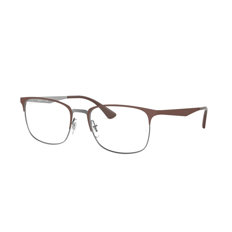 Rame ochelari de vedere unisex Ray-Ban RX6421 3040 Patrate Maro originale din Metal cu comanda online
