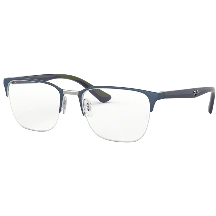Rame ochelari de vedere unisex Ray-Ban RX6428 3006 Patrate Albastre originale din Metal cu comanda online