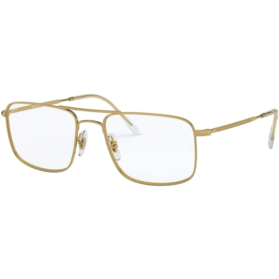 Rame ochelari de vedere unisex Ray-Ban RX6434 2500 Patrate Aurii originale din Metal cu comanda online