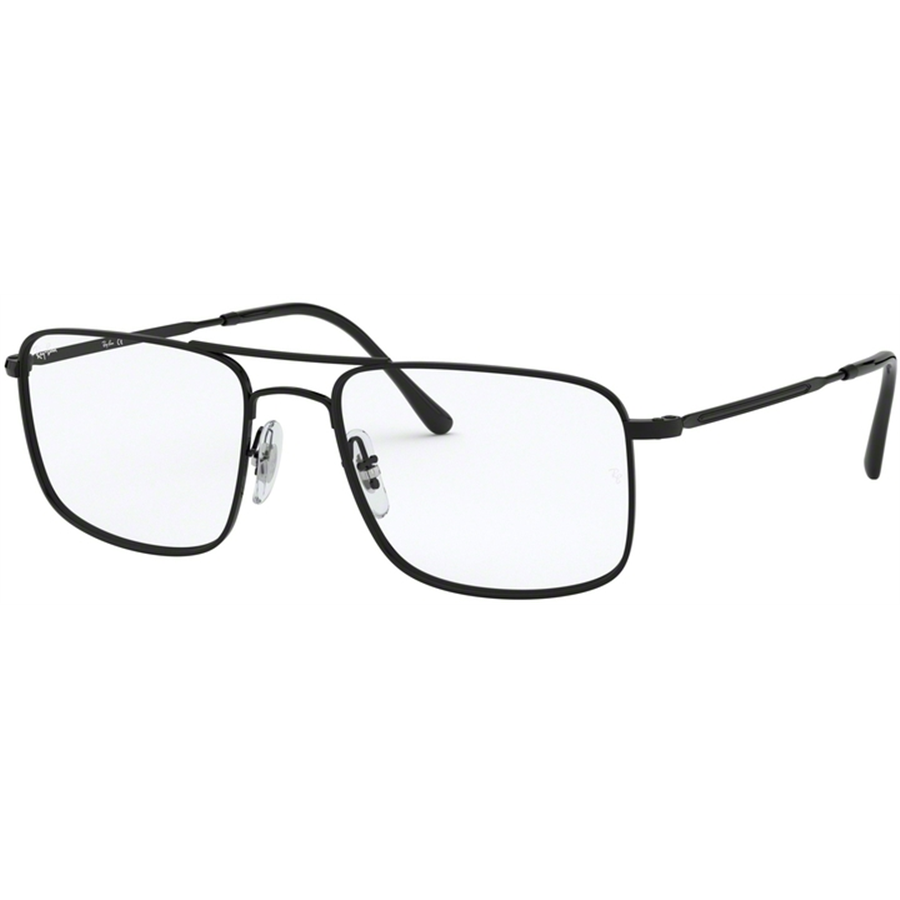Rame ochelari de vedere unisex Ray-Ban RX6434 2509 Patrate Negre originale din Metal cu comanda online