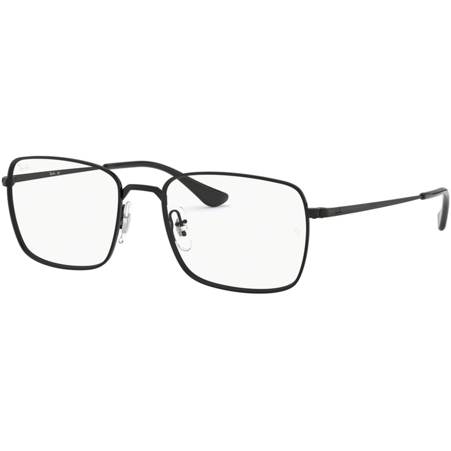 Rame ochelari de vedere unisex Ray-Ban RX6437 2509 Patrate Negre originale din Metal cu comanda online