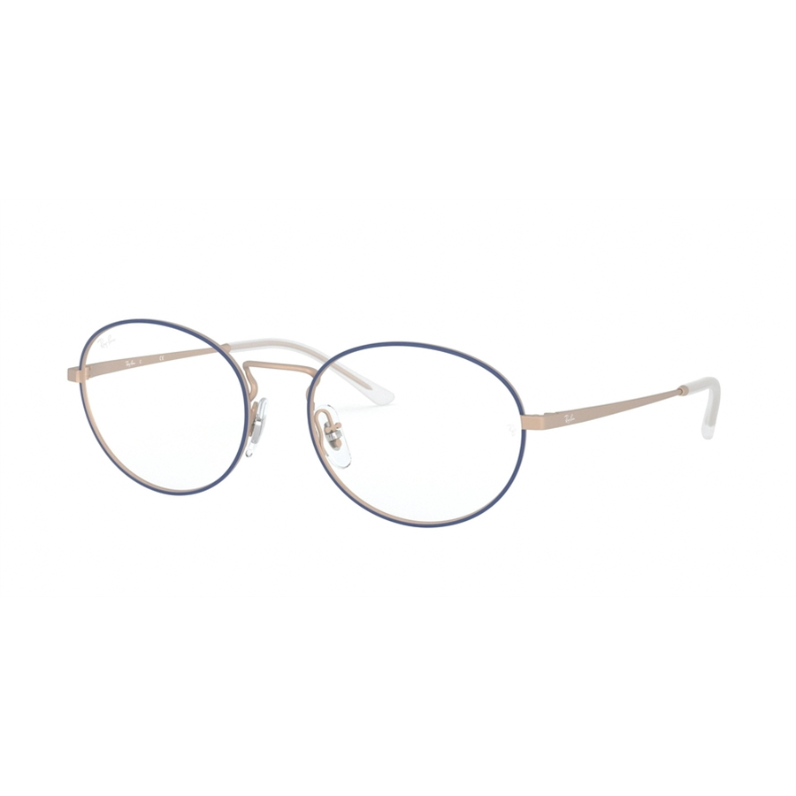 Rame ochelari de vedere unisex Ray-Ban RX6439 3053 Ovale Albastre originale din Metal cu comanda online