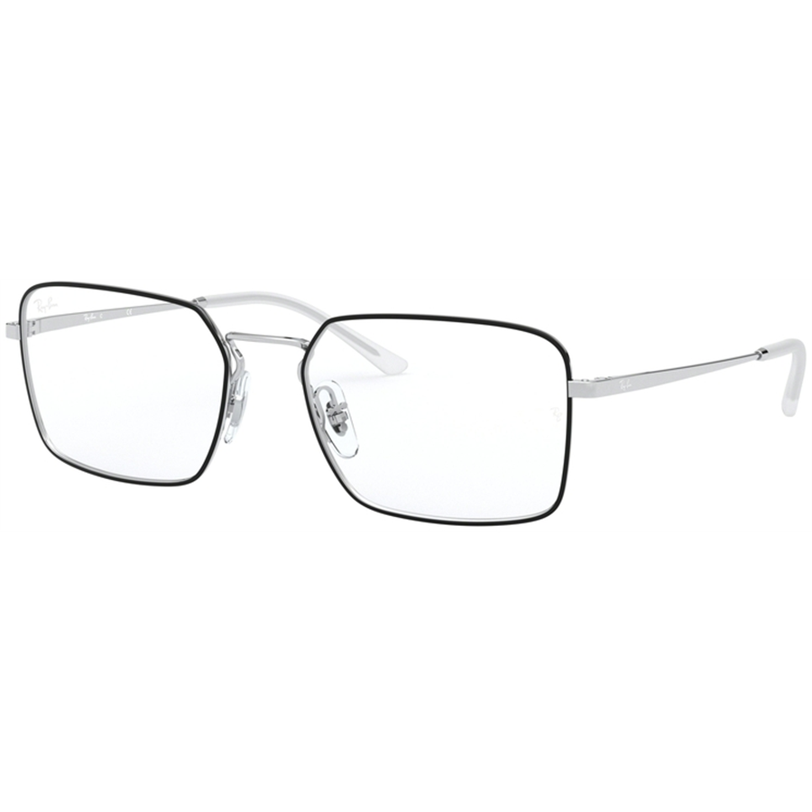 Rame ochelari de vedere unisex Ray-Ban RX6440 2983 Patrate Negre originale din Metal cu comanda online