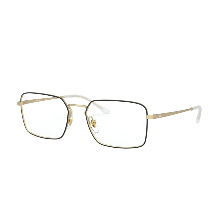 Rame ochelari de vedere unisex Ray-Ban RX6440 3051 Patrate Negre originale din Metal cu comanda online