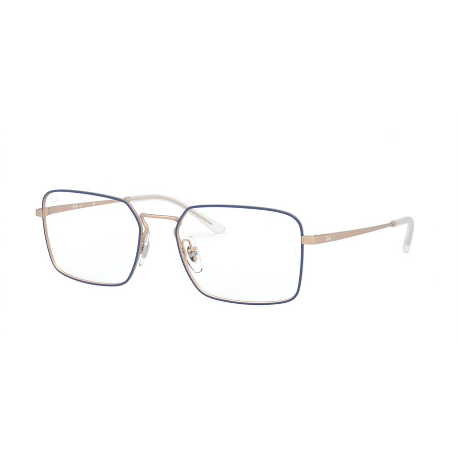 Rame ochelari de vedere unisex Ray-Ban RX6440 3053 Patrate Albastre originale din Metal cu comanda online