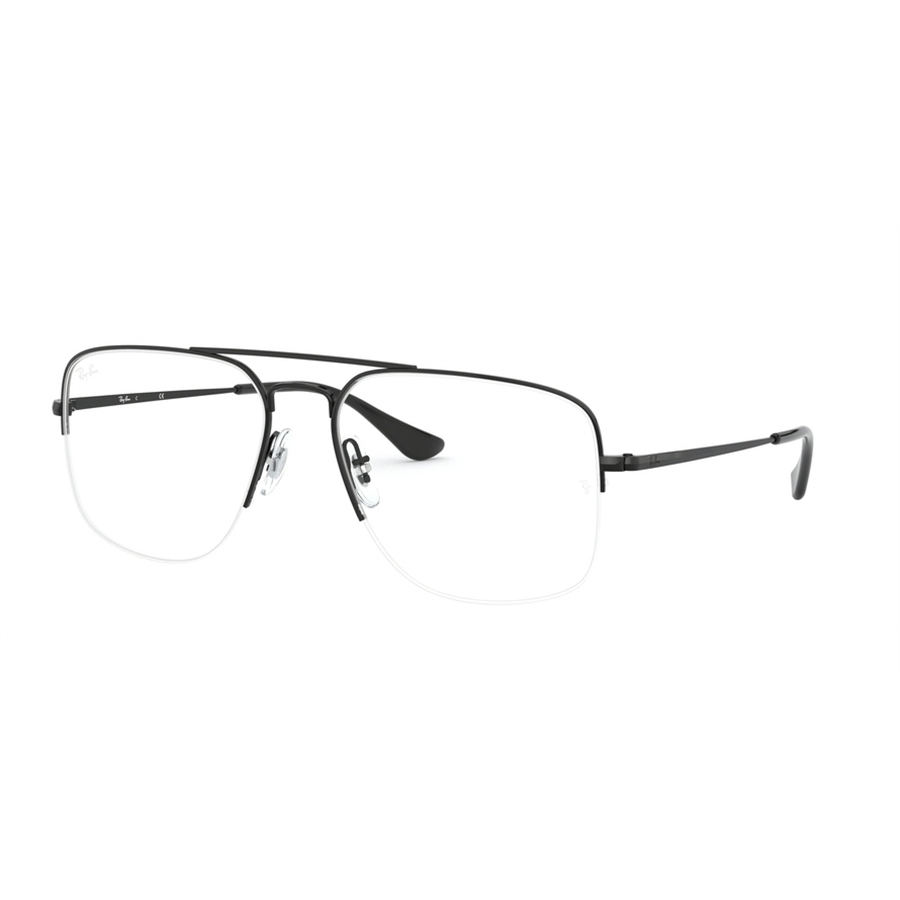 Rame ochelari de vedere unisex Ray-Ban RX6441 2509 Patrate Negre originale din Metal cu comanda online