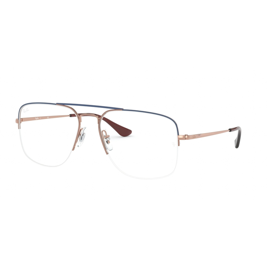 Rame ochelari de vedere unisex Ray-Ban RX6441 3049 Patrate Albastre originale din Metal cu comanda online
