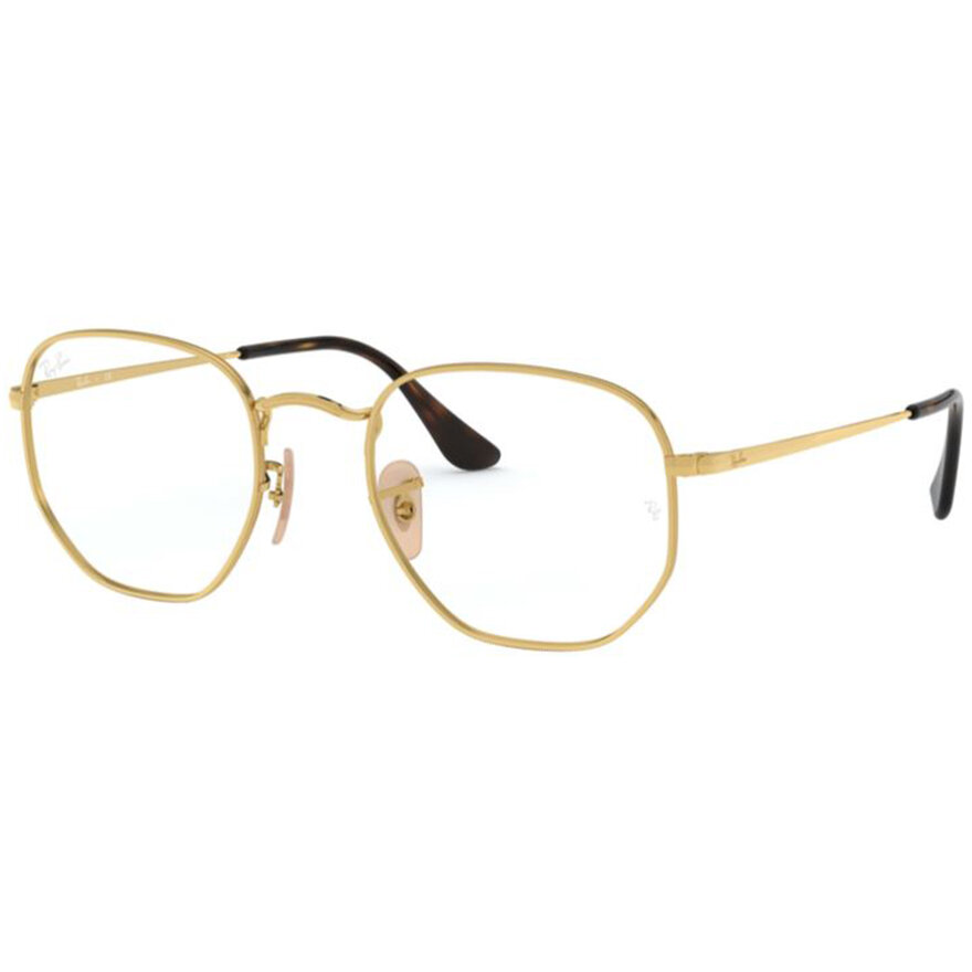 Rame ochelari de vedere unisex Ray-Ban RX6448 2500 Rotunde Aurii originale din Metal cu comanda online
