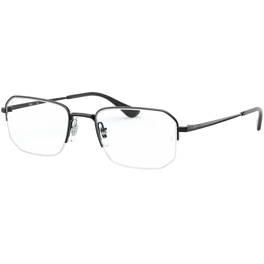 Rame ochelari de vedere unisex Ray-Ban RX6449 2509 Rectangulare Negre originale din Metal cu comanda online