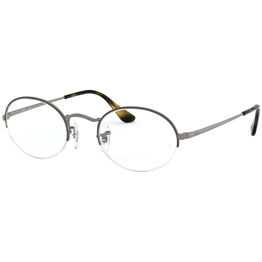Rame ochelari de vedere unisex Ray-Ban RX6547 3034 Ovale Havana originale din Metal cu comanda online
