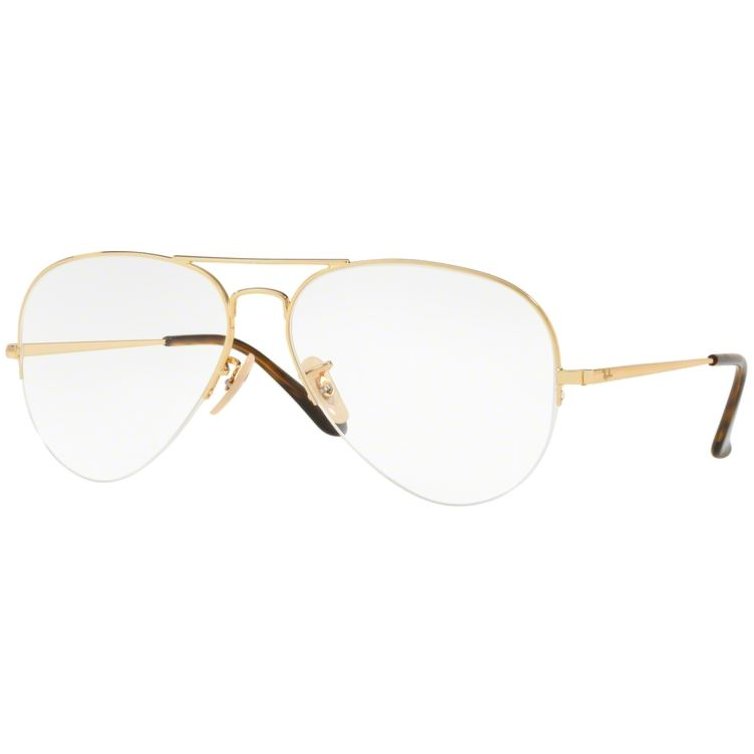 Rame ochelari de vedere unisex Ray-Ban RX6589 2500 Pilot Aurii originale din Metal cu comanda online