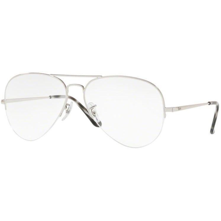 Rame ochelari de vedere unisex Ray-Ban RX6589 2501 Pilot Argintii originale din Metal cu comanda online