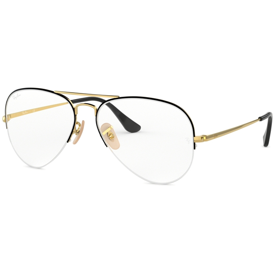 Rame ochelari de vedere unisex Ray-Ban RX6589 2946 Pilot Negre originale din Metal cu comanda online