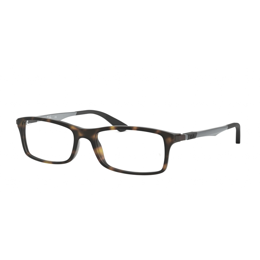 Rame ochelari de vedere unisex Ray-Ban RX7017 5200 Rectangulare Havana originale din Plastic cu comanda online