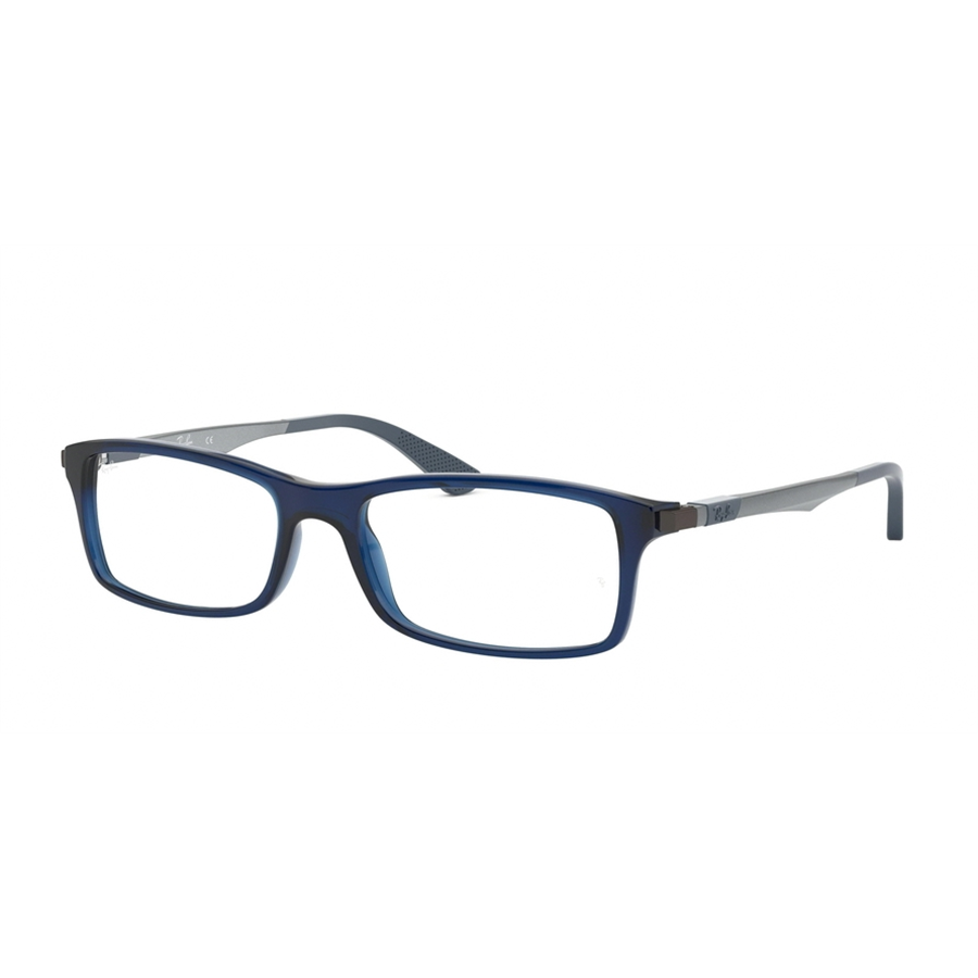 Rame ochelari de vedere unisex Ray-Ban RX7017 5752 Rectangulare Albastre originale din Plastic cu comanda online