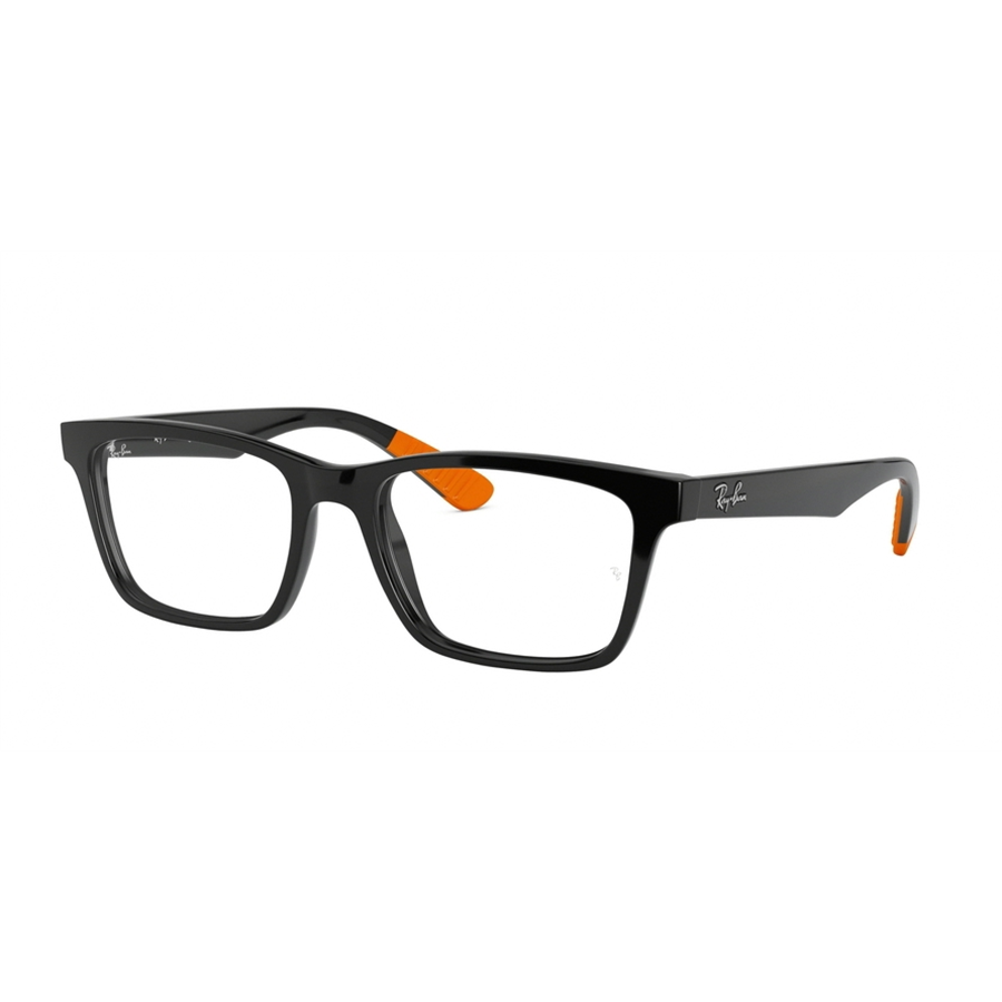Rame ochelari de vedere unisex Ray-Ban RX7025 5417 Patrate Negre originale din Plastic cu comanda online