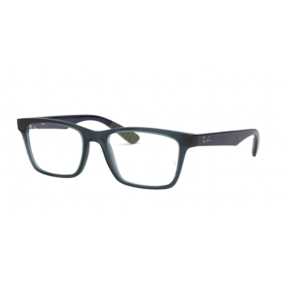 Rame ochelari de vedere unisex Ray-Ban RX7025 5796 Patrate Albastre originale din Plastic cu comanda online