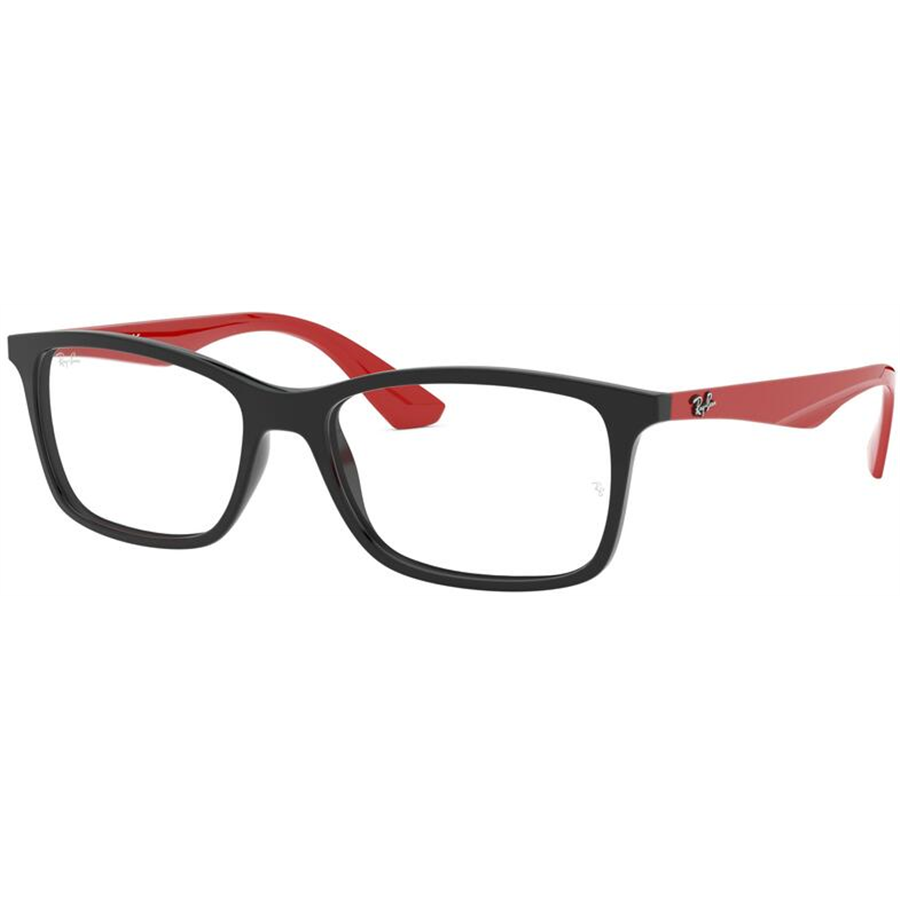 Rame ochelari de vedere unisex Ray-Ban RX7047 2475 Patrate Negre originale din Plastic cu comanda online