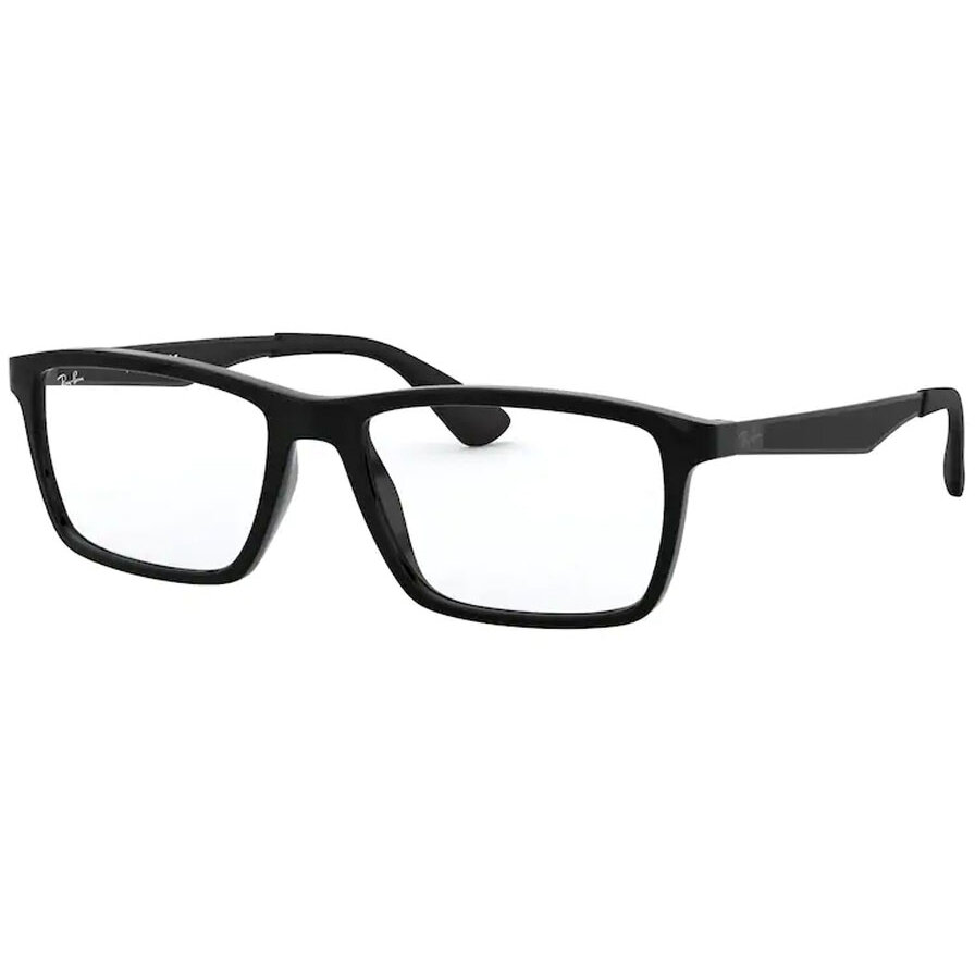 Rame ochelari de vedere unisex Ray-Ban RX7056 2000 Patrate Negre originale din Plastic cu comanda online