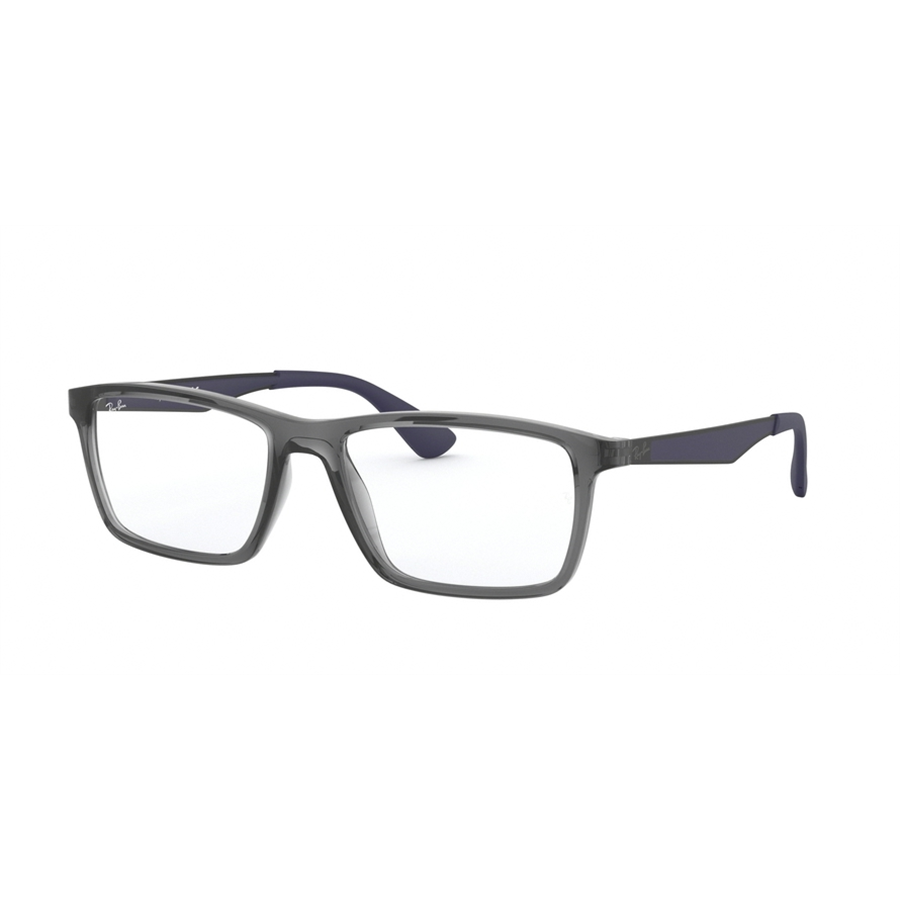Rame ochelari de vedere unisex Ray-Ban RX7056 5814 Patrate Gri originale din Plastic cu comanda online
