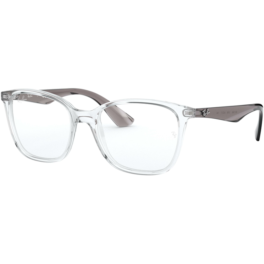 Rame ochelari de vedere unisex Ray-Ban RX7066 5768 Patrate Transparent originale din Plastic cu comanda online