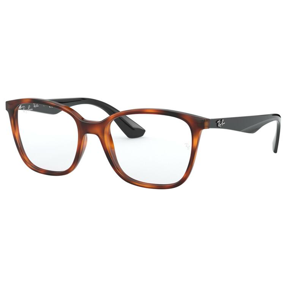Rame ochelari de vedere unisex Ray-Ban RX7066 5847 Patrate Havana originale din Plastic cu comanda online