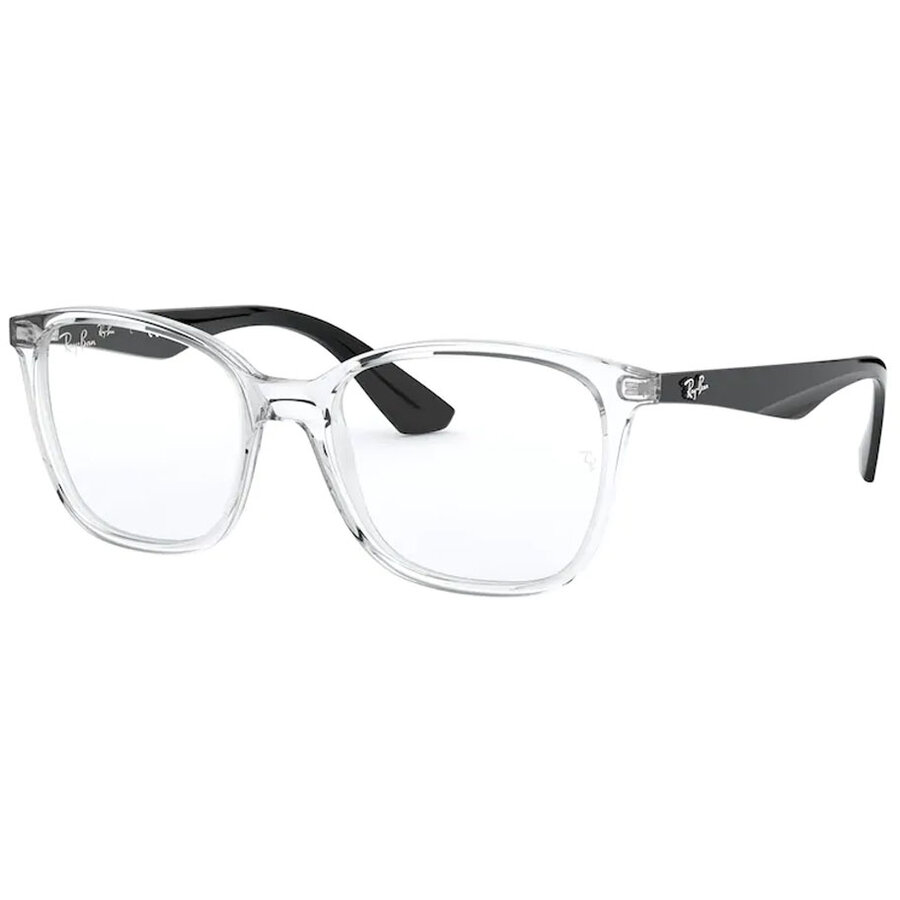 Rame ochelari de vedere unisex Ray-Ban RX7066 5943 Patrate Transparent originale din Plastic cu comanda online