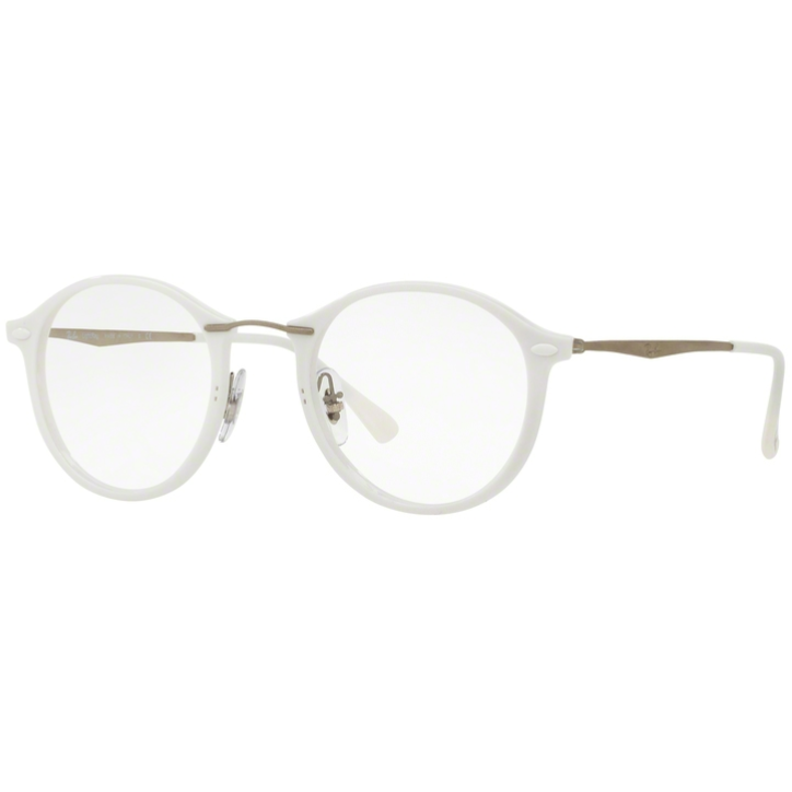 Rame ochelari de vedere unisex Ray-Ban RX7073 5618 Rotunde Alb originale din Plastic cu comanda online