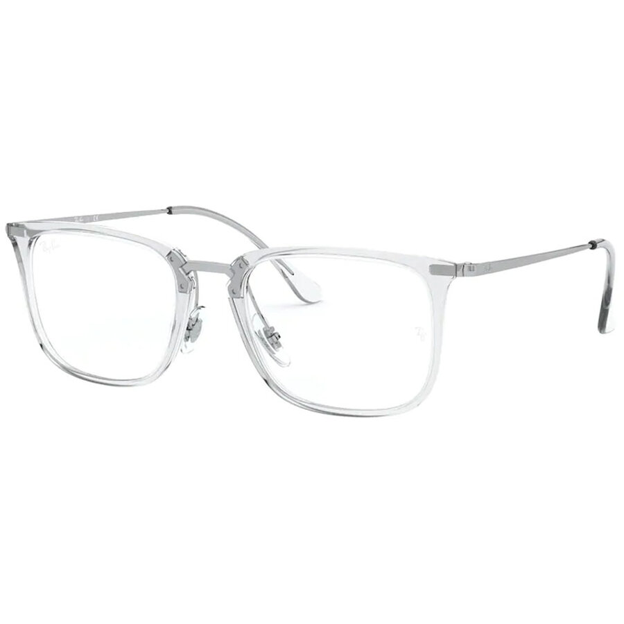 Rame ochelari de vedere unisex Ray-Ban RX7141 2001 Patrate Transparent originale din Plastic cu comanda online