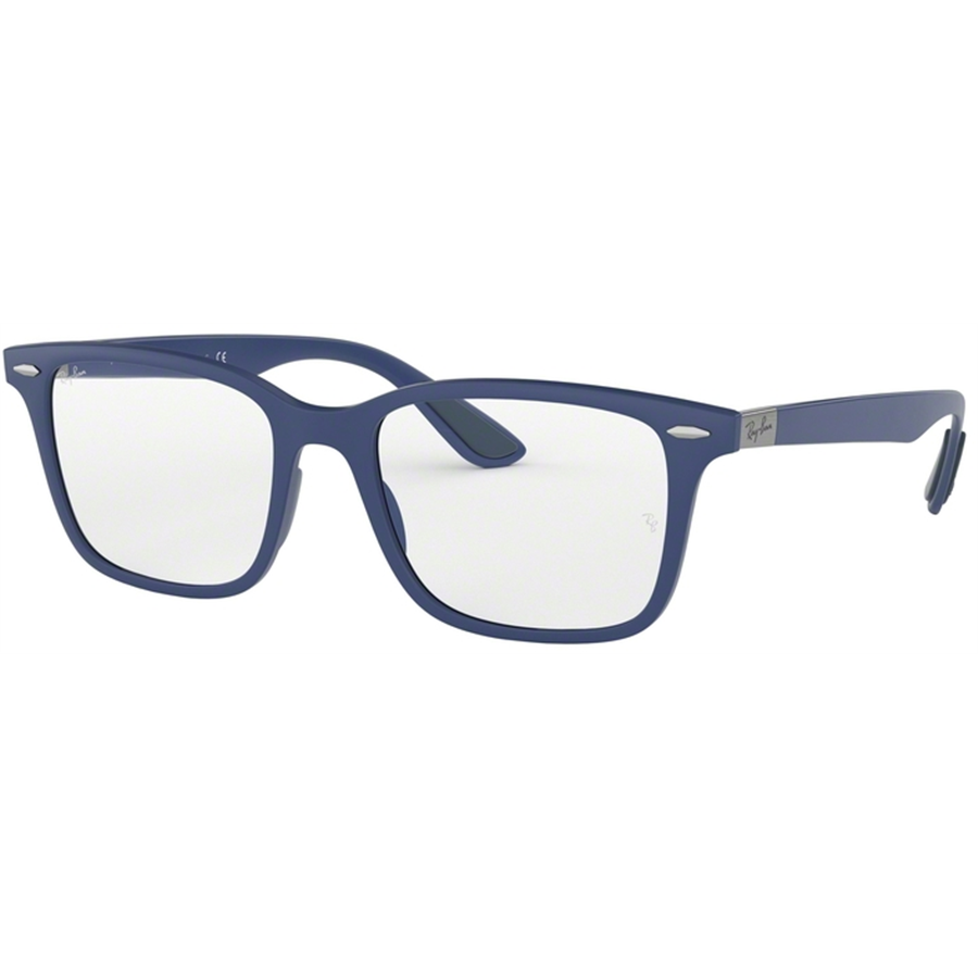 Rame ochelari de vedere unisex Ray-Ban RX7144 5207 Patrate Albastre originale din Plastic cu comanda online