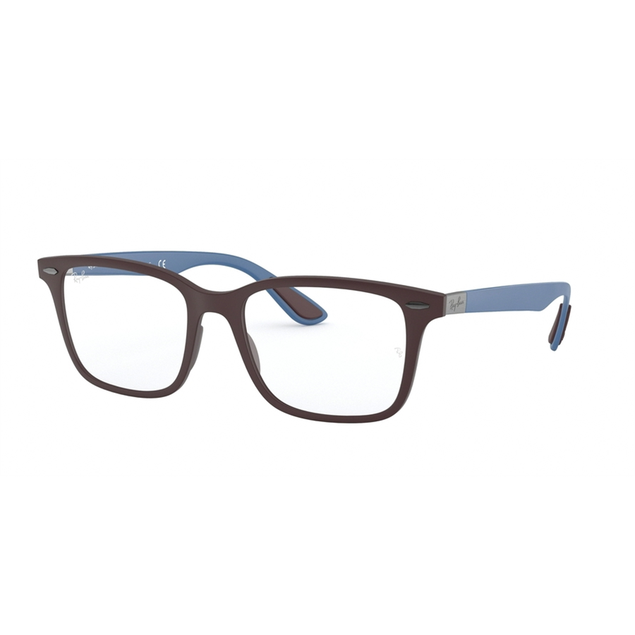 Rame ochelari de vedere unisex Ray-Ban RX7144 5916 Patrate Violet originale din Plastic cu comanda online