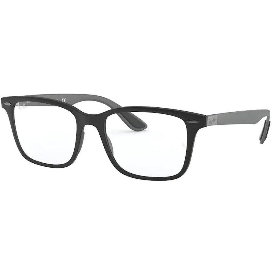 Rame ochelari de vedere unisex Ray-Ban RX7144 5922 Patrate Negre originale din Plastic cu comanda online