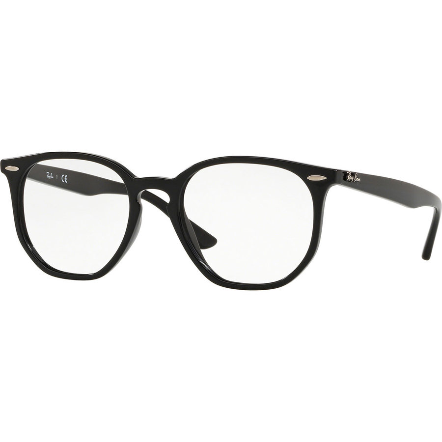 Rame ochelari de vedere unisex Ray-Ban RX7151 2000 Rectangulare Negre originale din Acetat cu comanda online